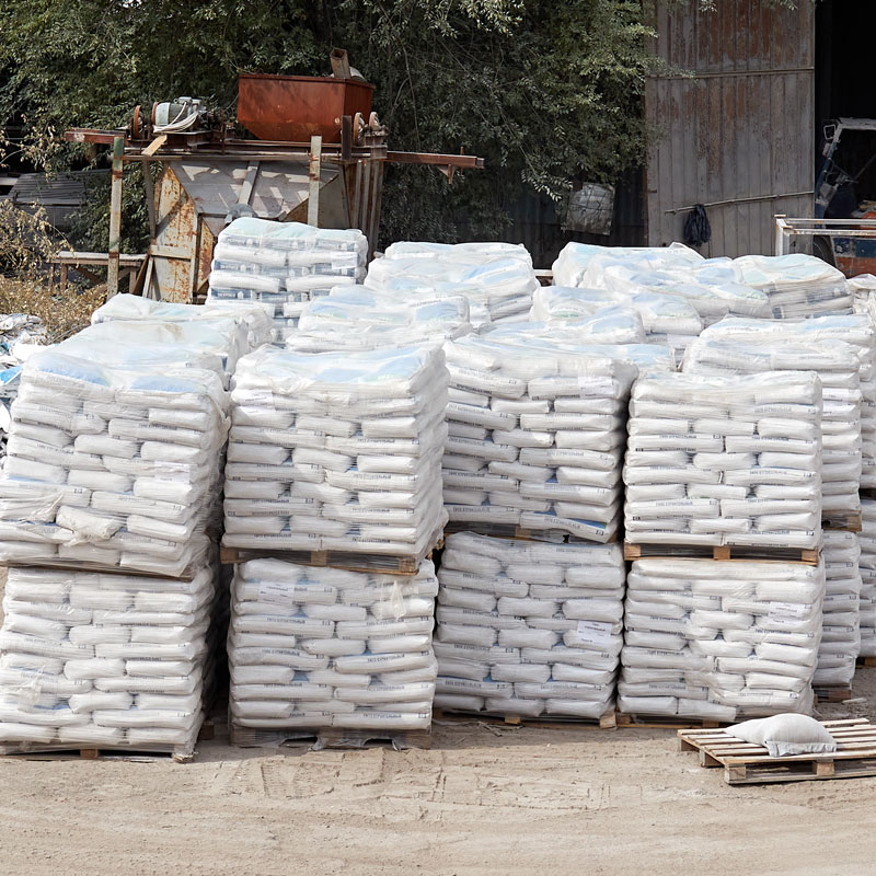 pallets of concrete
